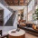 lounge area with modern decor and ample seating